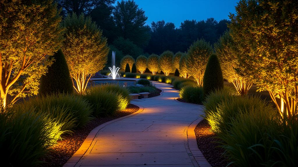 Iluminación ambiental y decorativa para jardines